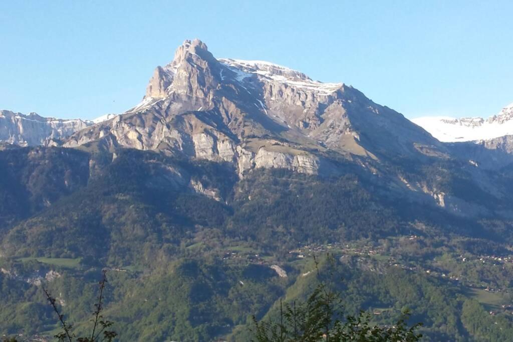 Appart En Rez De Jardin Clos Face Au Mont Blanc Apartment Combloux Bagian luar foto